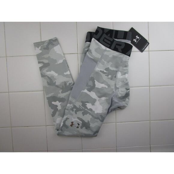 Under Armour ColdGear Infrared Printed Leggings White Camo Men's Large - Picture 1 of 3
